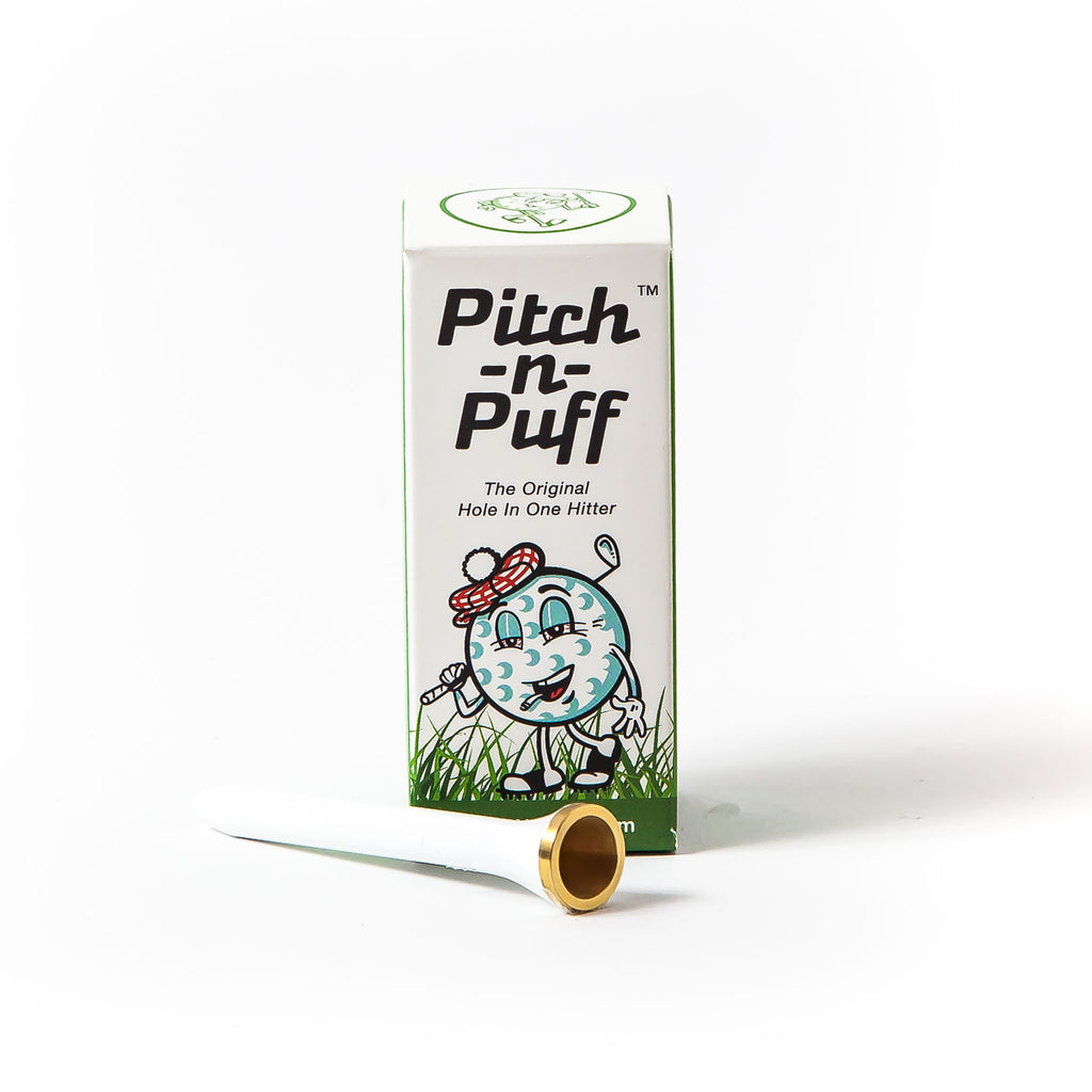 Pitch N Puff one hitter golf tee Puffingtons Golf